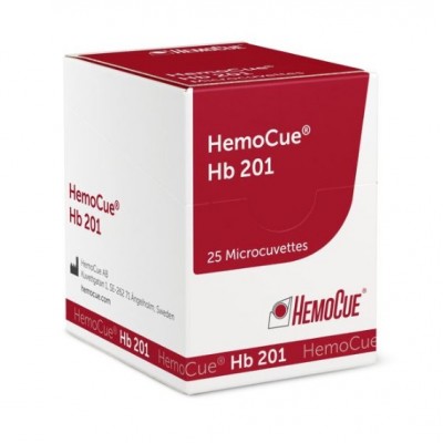 ​​​​​​​Мікрокювети для визначення вмісту гемоглобіну HemoCue Hb 201